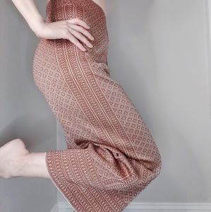 Zara Knit High-waist Wide Leg Cropped Pants